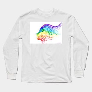Rainbow face Long Sleeve T-Shirt